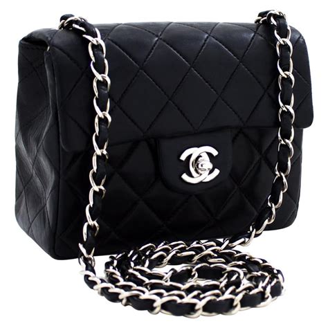 chanel bag with silver hardware|chanel silver chain bag.